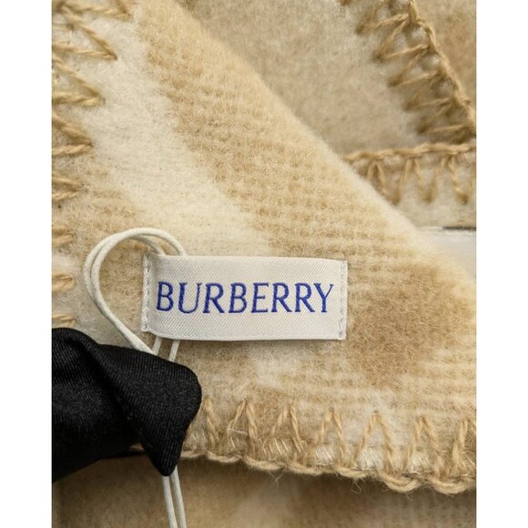 Burberry Check Wool Scarf Archive Beige 8079251 - Picture 4 of 9